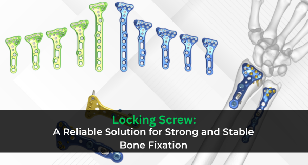 Locking screw for orthopedic fracture fixation